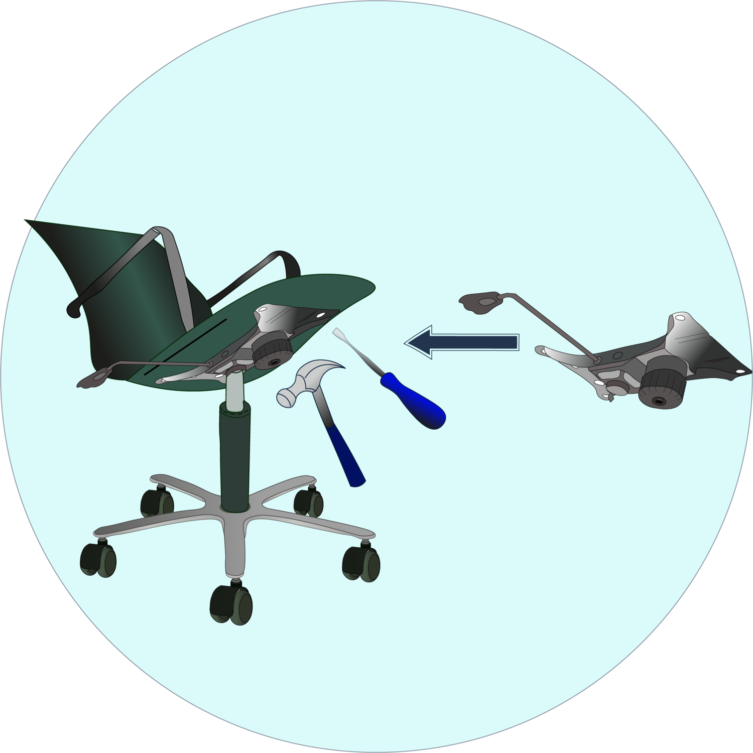Ремонт механизма качания кресла &nbsp;&nbsp;