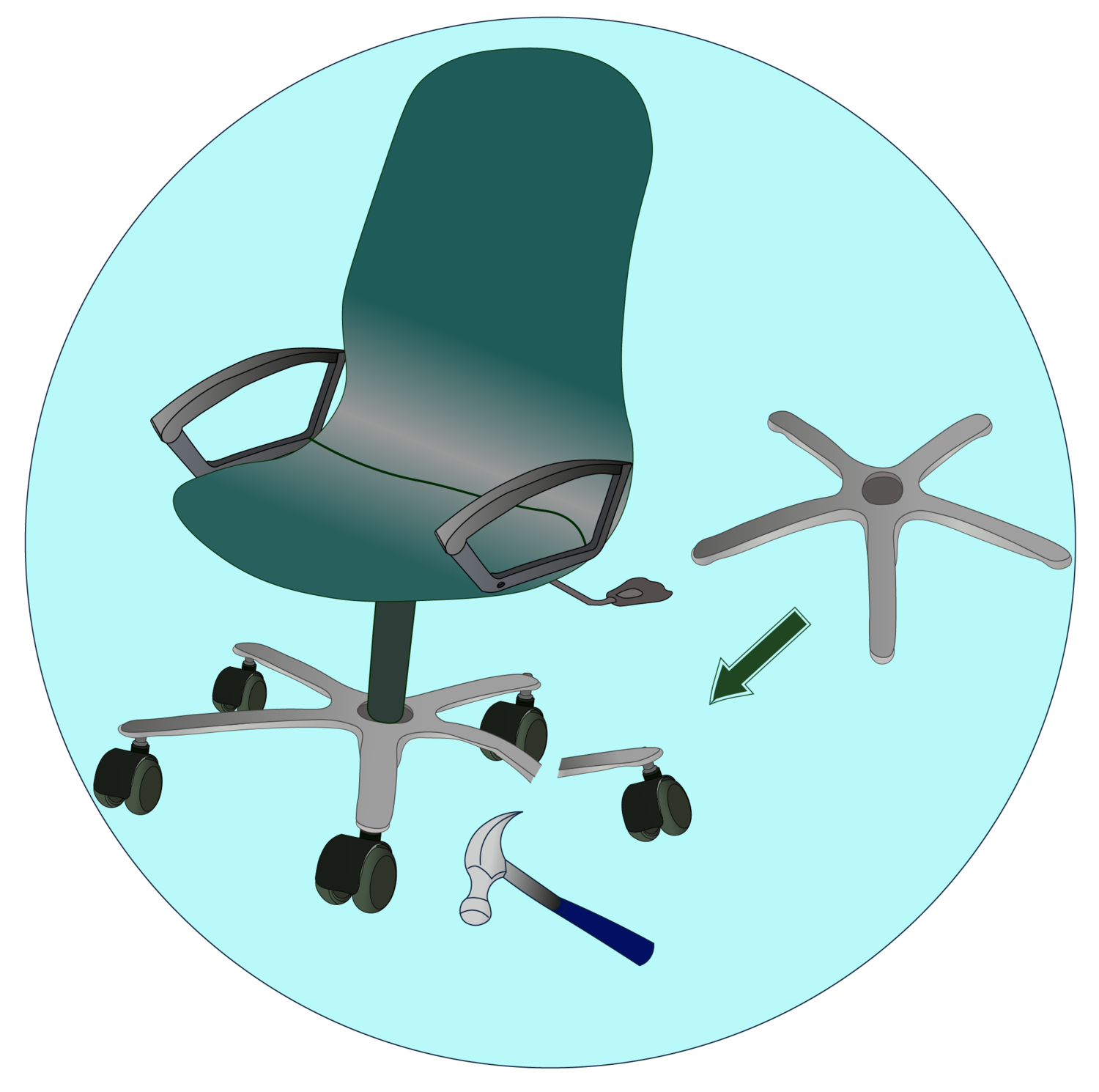Отремонтировать офисное кресло